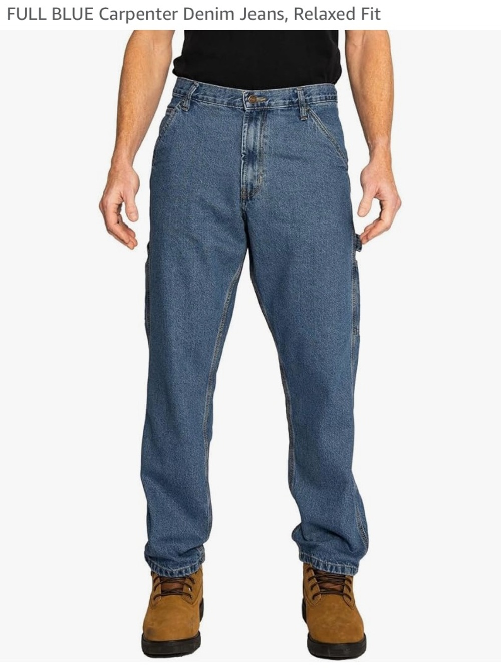 Relaxed Fit Carpenter Denim Jeans - Blue